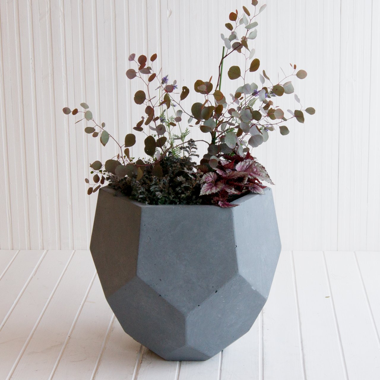 Amazon.co.jp: 植木鉢 大型 ファイバークレイプロ ヘクサ 多面体